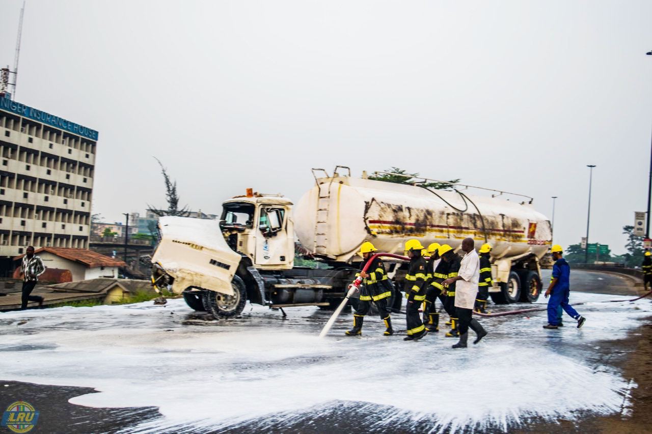 Photo of TRAGEDY AVERTED AS TWO FUEL TANKERS COLLIDE, SPILL CONTENT IN LAGOS