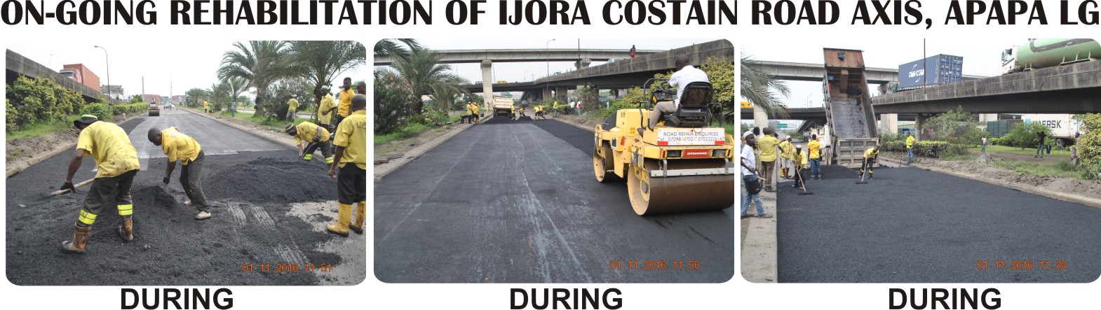 Photo of BRIEF REPORT ON THE ACTIVITIES OF LAGOS STATE PUBLIC WORKS CORPORATION FROM MONDAY JANUARY 23RD – FRIDAY JANUARY 27TH, 2017