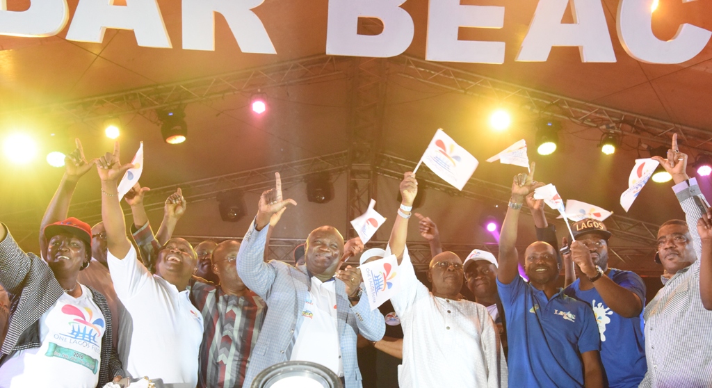 Photo of GOV. AMBODE AT GRAND FINALE OF THE ONE LAGOS FIESTA AT BAR BEACH, VICTORIA ISLAND