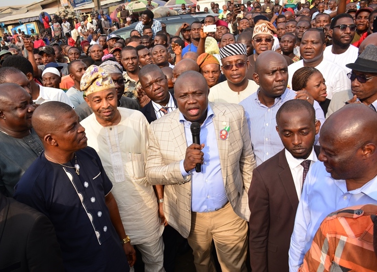 Photo of GOV. AMBODE INSPECTION VISIT TO LADIPO MARKET, MUSHIN