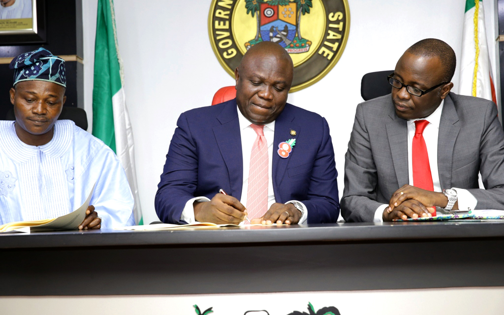 Photo of GOV. AMBODE SIGNS 2017 APPROPRIATION BILL INTO LAW AT LAGOS HOUSE, IKEJA