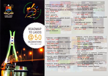 Photo of THE PROGRAMME OF EVENTS FOR LAGOS @ 50 CELEBRATION