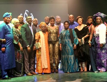 Photo of GOVERNOR AMBODE,  TOP GOVT. OFFICIALS AT WAKAA THE MUSICAL HELD AT THE TERRA KULTURE CENTRE, VICTORIA ISLAND ON SATURDAY, APRIL 8, 20017