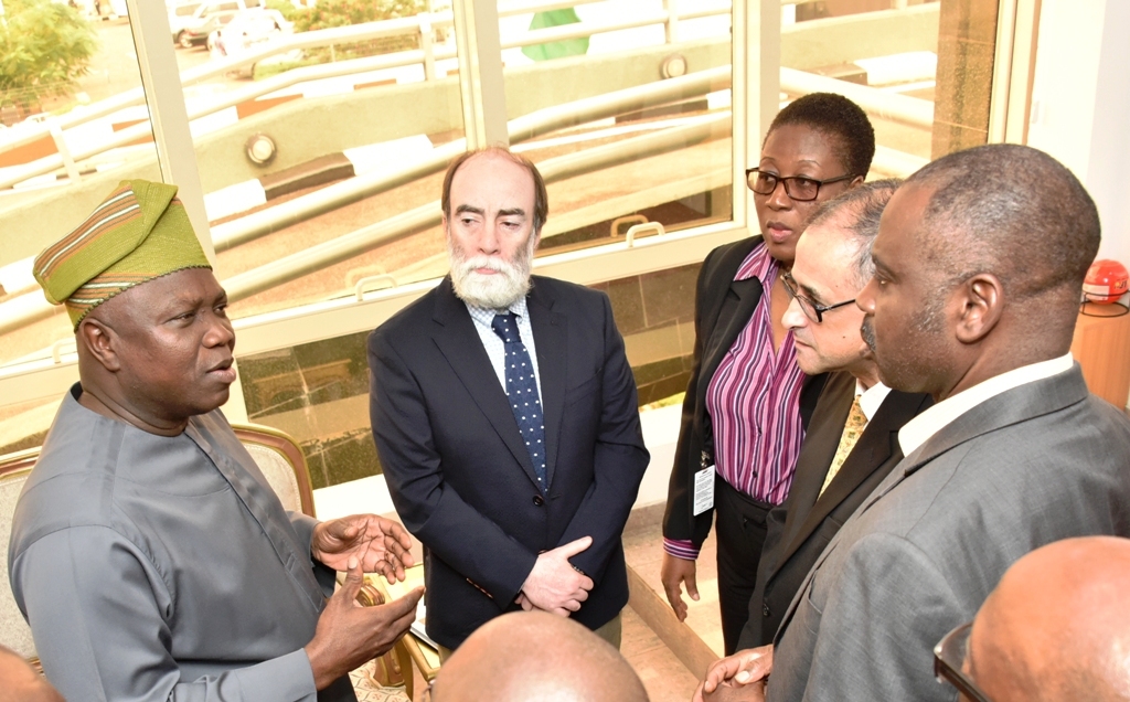 Photo of GOV. AMBODE RECEIVES COUNTRY DIRECTOR OF WORLD BANK, RACHID BENMESSAOUD AT LAGOS HOUSE, IKEJA