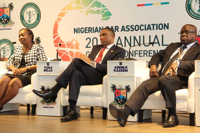 Photo of SSG, EXCO MEMBERS AT LAGOS STATE SHOWCASE SESSION AT 2017 ANNUAL GENERAL CONFERENCE OF THE NIGERIAN BAR ASSOCIATION