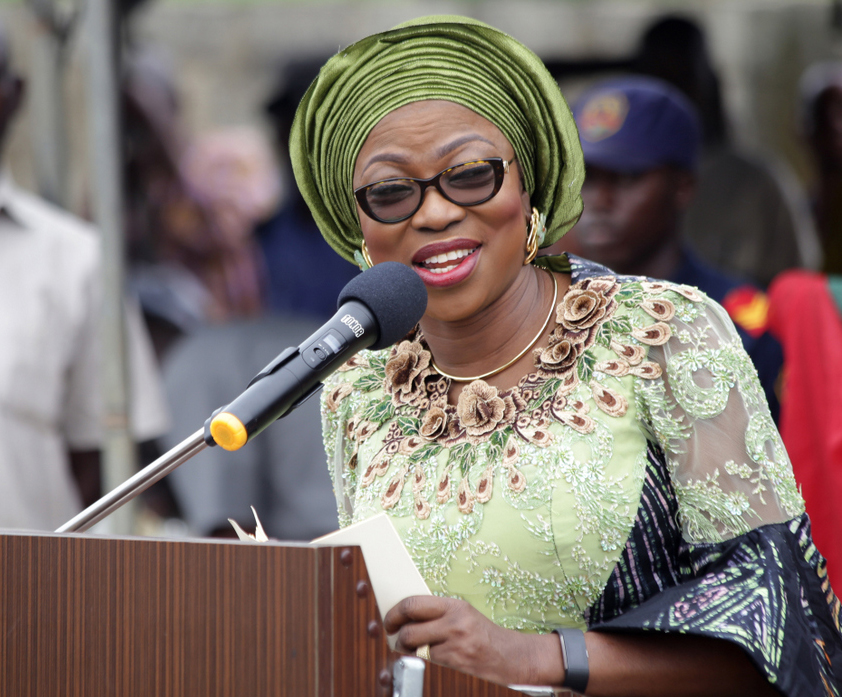 Photo of WIFE OF LAGOS STATE GOVERNOR, BOLANLE AMBODE AT FLAG-OFF OF NYSC HEALTH INITIATIVE FOR RURAL DWELLERS IN POKA, EPE