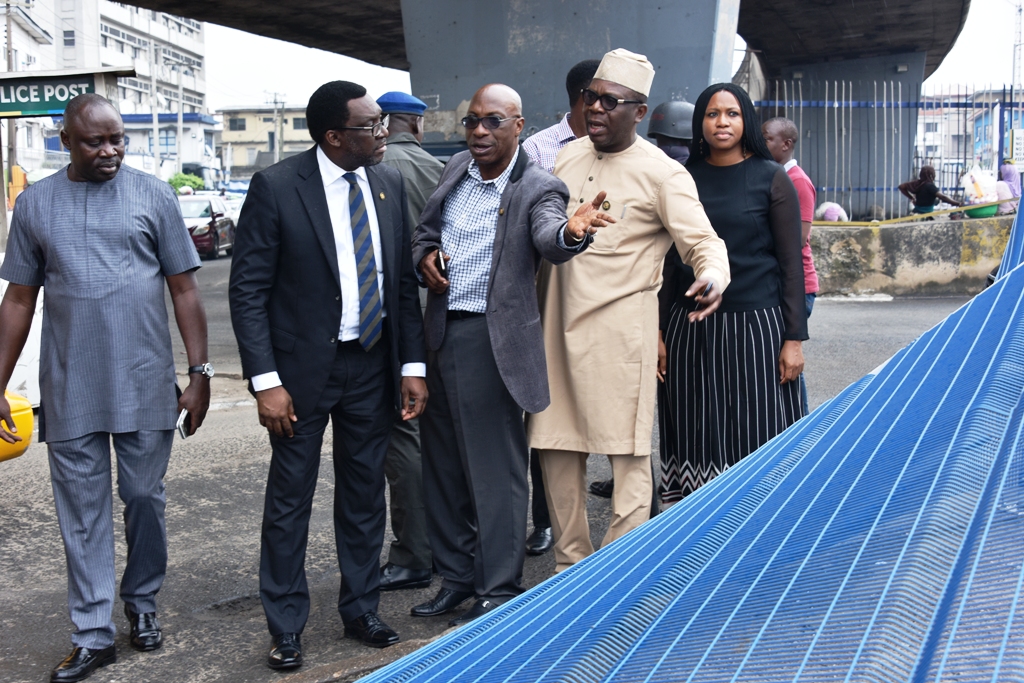 Photo of LAGOS STATE GOVERNMENT OFFICIALS INSPECT ONGOING CONSTRUCTION OF MODERN BUS TERMINAL AND BEAUTIFICATION PROJECT AT YABA