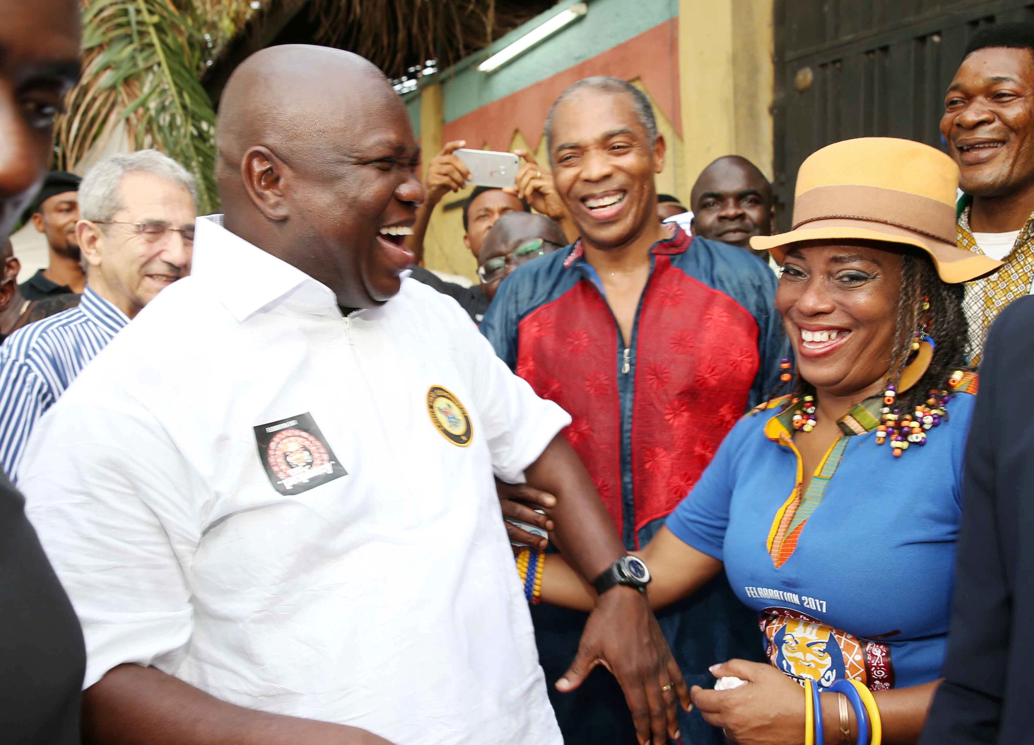 Photo of GOV. AMBODE ATTENDS SPECIAL LAGOS JUMP AT AFRIKA SHRINE, IKEJA