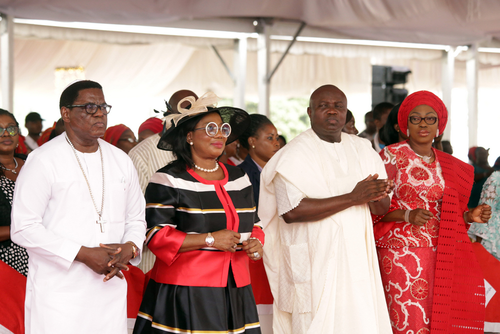 Photo of GOV. AMBODE, HIS WIFE AT 2017 CHRISTMAS CAROL SERVICE AT LAGOS HOUSE, IKEJA