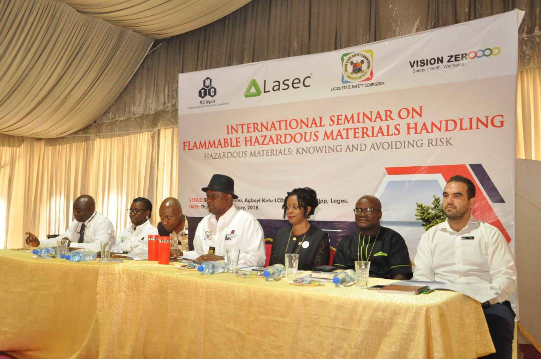 Photo of LASG HARPS ON SAFE HANDLING OF INDUSTRIAL CHEMICALS