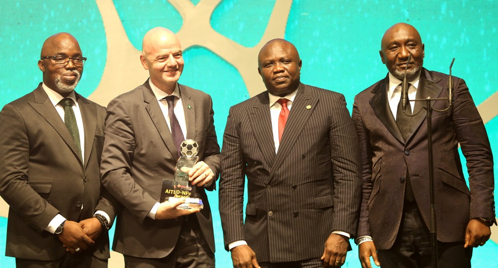 Photo of GOV. AMBODE ATTENDS NFF AITEO AWARDS AT EKO HOTELS AND SUITES, VICTORIA ISLAND, LAGOS