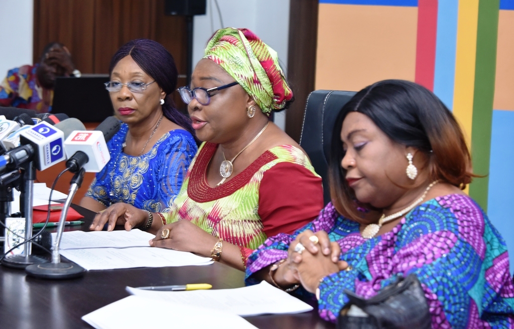 Photo of LAGOS STATE COMMISSIONER FOR WOMEN AFFAIRS AND POVERTY ALLEVIATION, MRS. LOLA AKANDE BREIFS PRESS AT THE ON-GOING Y2018 MINISTERIAL BRIEFING