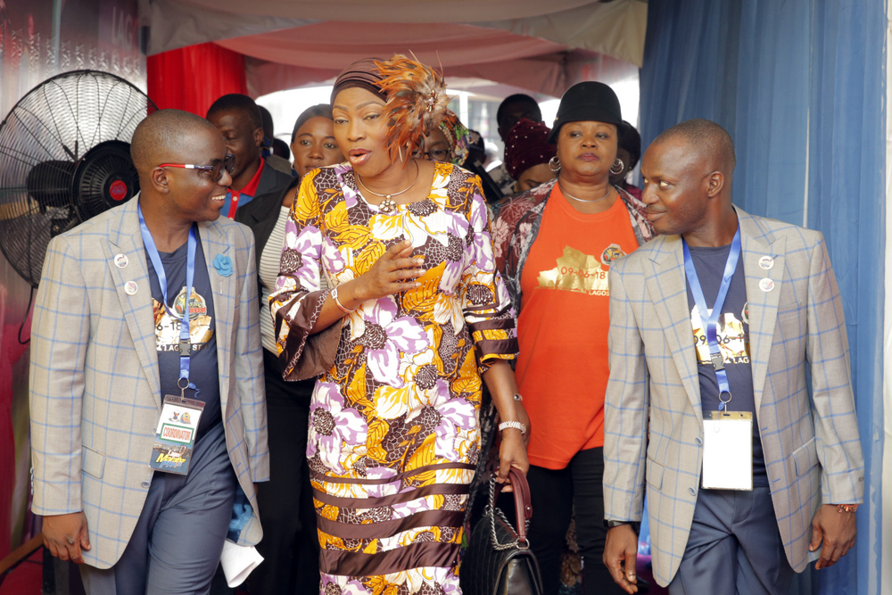 Photo of WIFE OF LAGOS STATE GOVERNOR, MRS BOLANLE AMBODE AT THE 12-HOUR LAGOS MARATHON PRAISE, ORGANISED BY JUBILEE CONCEPT INTERNATIONAL, AT ALL SEASONS EVENTS PLAZA, AGIDINGBI, IKEJA
