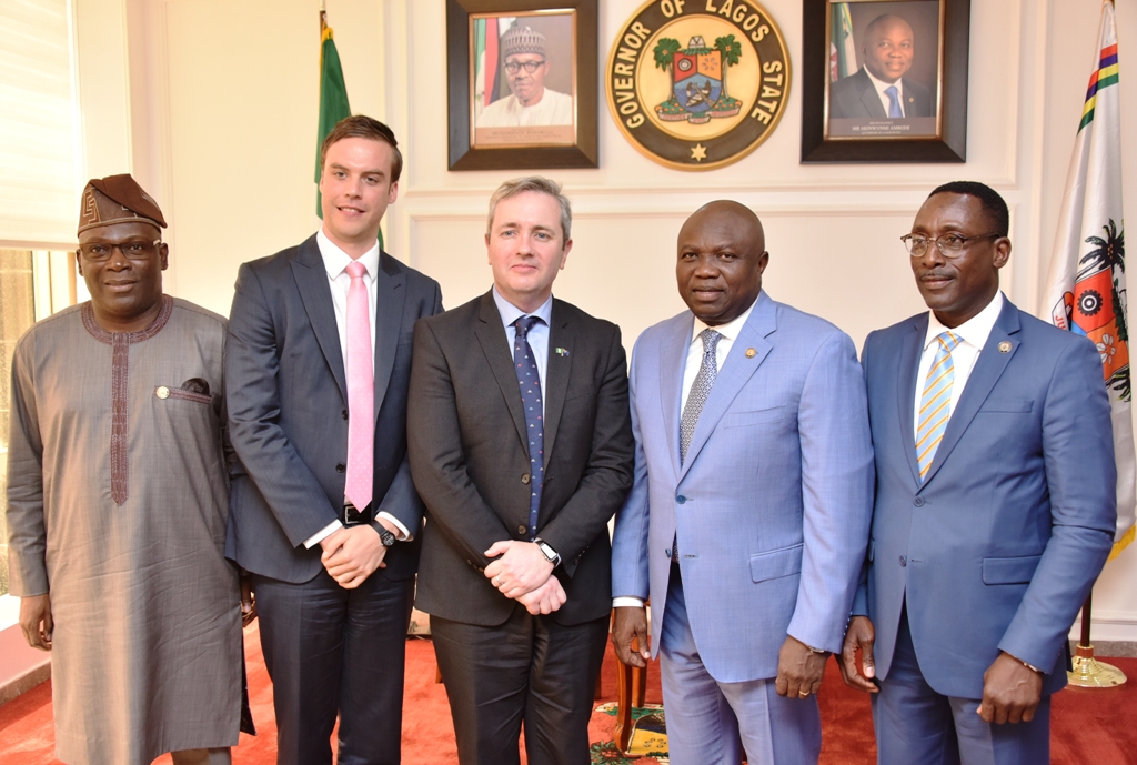 Photo of GOV. AMBODE RECEIVES AUSTRALIAN HIGH COMMISSIONER TO NIGERIA, MR. PAUL LEHMANN AT LAGOS HOUSE, ALAUSA, IKEJA