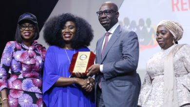 Photo of GOVS AMBODE, OBASEKI, FIRST LADY BOLANLE AT OPENING OF 18TH NATIONAL WOMEN’S CONFERENCE BY COWLSO AT EKO HOTEL AND SUITES, VICTORIA ISLAND ON TUESDAY, OCTOBER 23, 2018