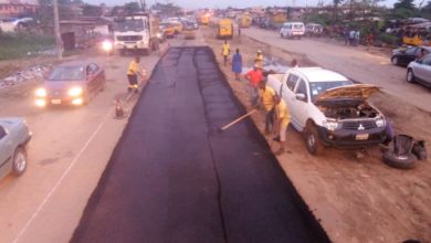Photo of REPAIR WORK CARRIED OUT ON LAGOS BADAGRY EXPRESSWAY BY FRSC ( BADAGRY BOUND) BY LAGOS STATE PUBLIC WORKS CORPORATION