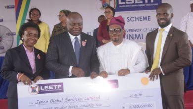 Photo of GOV AMBODE PRESENTS CHEQUES TO BENEFICIARIES OF LAGOS STATE EMPLOYMENT TRUST FUND LOAN SCHEME AT BLUE ROOF, LTV, AGIDINGBI, IKEJA, ON MONDAY, NOVEMBER 26, 2018