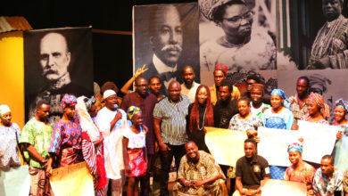 Photo of GOV. AMBODE ATTENDS THE PLAY: OBA ESUGBAYI AT MUSON CENTRE, ONIKAN ON SUNDAY, DECEMBER 23, 2018