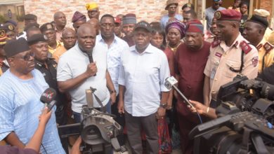 Photo of GOV AMBODE MEETS WITH HEADS OF SECURITY AGENCIES AND LASTMA OFFICIALS AT LASTMA YARD, OSHODI ON SUNDAY, DECEMBER 9, 2018