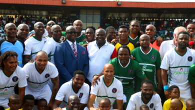 Photo of GOV AMBODE ATTENDS TESTIMONIAL FOOTBALL MATCH IN HIS HONOUR AT AGEGE STADIUM, LAGOS, ON SATURDAY, MAY 18, 2019