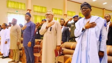 Photo of GOV. SANWO-OLU ATTENDS SOUTH WEST GOVERNORS’ STAKEHOLDERS’ SECURITY SUMMIT IN IBADAN, ON TUESDAY, JUNE 25, 2019