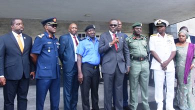 Photo of GOV. SANWO-OLU BRIEFS GOVERNMENT HOUSE CORRESPONDENTS AFTER THE STATE SECURITY MEETING ON MONDAY, JUNE 17, 2019
