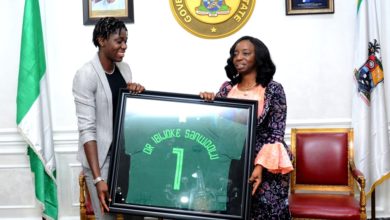 Photo of FIRST LADY OF LAGOS STATE, DR. (MRS) IBIJOKE SANWO-OLU RECEIVES ASISAT OSHOALA FOUNDATION AT LAGOS HOUSE, IKEJA
