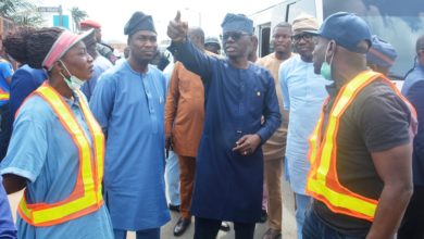 Photo of GOV SANWO-OLU INSPECTS ONGOING IJU ROAD REHABILITATION ON SUNDAY, JULY 21, 2019