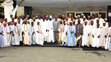 Photo of GOV SANWO-OLU MEETS WITH LAGOS STATE COUNCIL OF OBAS AT LAGOS HOUSE, IKEJA, ON THURSDAY, JULY 11, 2019