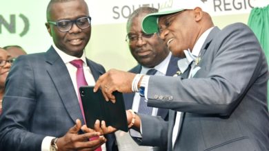 Photo of GOV. SANWO-OLU AT SOUTH-WEST REGIONAL FLAG OFF CEREMONY OF NEW NATIONAL TAXPAYERS IDENTIFICATION NUMBER AT CIVIC CENTRE, V.I. LAGOS, ON THURSDAY, JULY 18, 2019