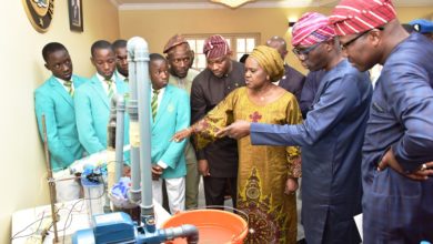 Photo of GOV. SANWO-OLU RECEIVES NATIONAL WINNERS OF THE 2019 NIGERIAN STOCKHOLM JUNIOR WATER PRIZE AT LAGOS HOUSE, MARINA, ON FRIDAY, JULY 19, 2019
