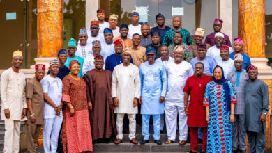 Photo of GOV. SANWO-OLU WITH HIS DEPUTY, DR. HAMZAT PAY COURTESY VISIT TO LAGOS HOUSE OF ASSEMBLY, ON FRIDAY, JULY 26, 2019