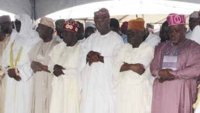 Photo of LAGOS STATE DEPUTY GOVERNOR, DR. KADRI OBAFEMI HAMZAT, AND OTHERS AT THE SPECIAL EID-EL-KABIR PRAYER AT THE DODAN BARRACKS PRAYING GROUND, OBALENDE, LAGOS