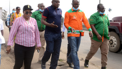 Photo of TOP OFFICIALS OF LAWMA DURING THE INSPECTION OF LAWMA OPERATIONS AT WHARF ROAD APAPA AND MARINE/APAPA BRIDGE, IJORA, ON MONDAY, 12TH AUGUST, 2019.
