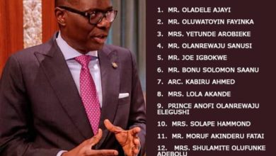 Photo of BREAKING: SANWO-OLU TRANSMITS FINAL LIST OF COMMISSIONERS, SPECIAL ADVISERS TO ASSEMBLY FOR SCREENING