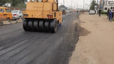 Photo of Ongoing rehabilitation of Oba Akran road, Ikeja.