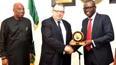 Photo of GOV SANWO-OLU RECEIVES INTERNATIONAL TABLE TENNIS FEDERATION AT LAGOS HOUSE, ALAUSA, IKEJA ON TUESDAY, AUGUST 6, 2019